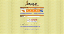Desktop Screenshot of antiquariate.de